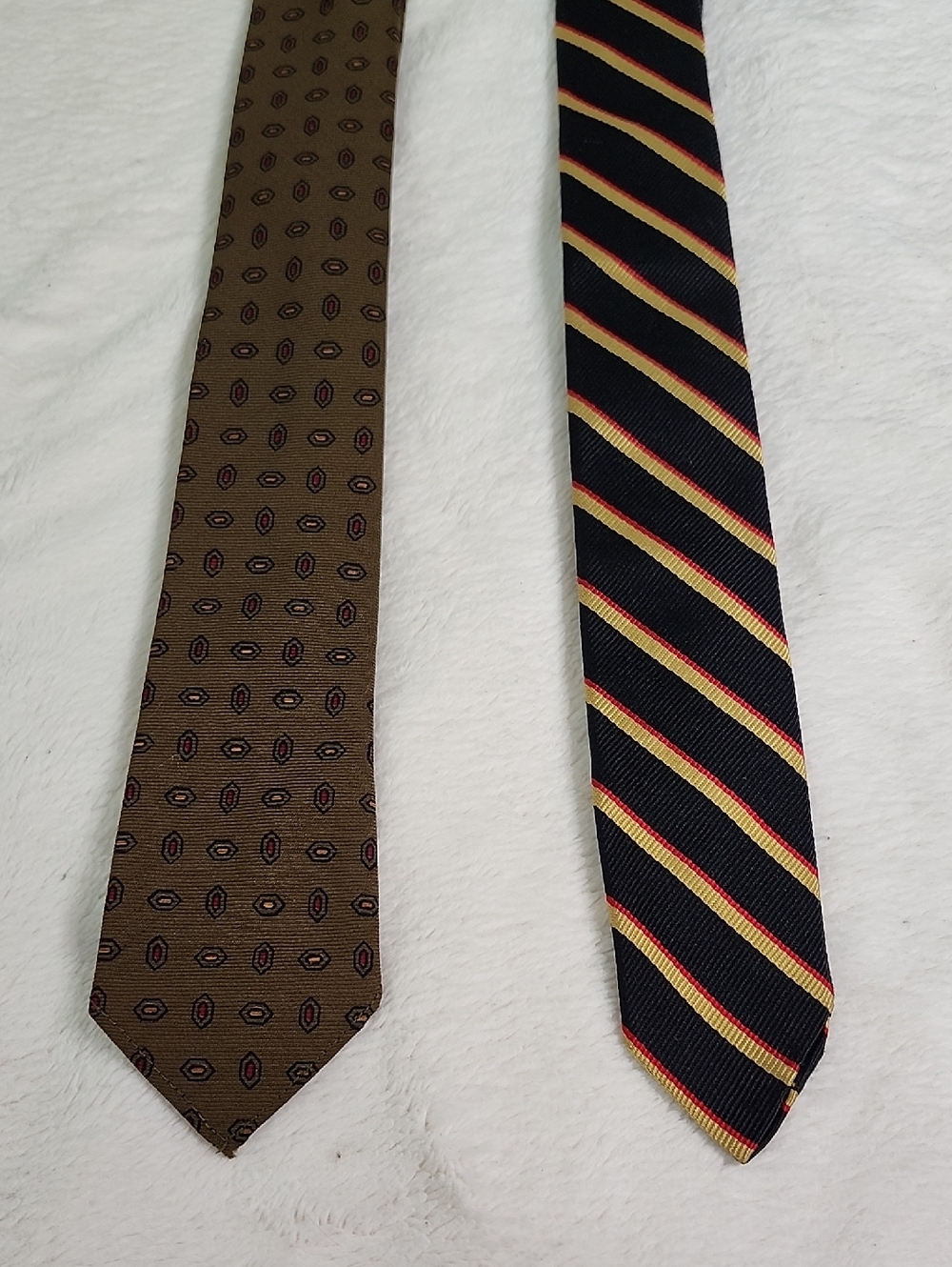 Vintage 1960's Beau Brummell  Two Skinny Ties
